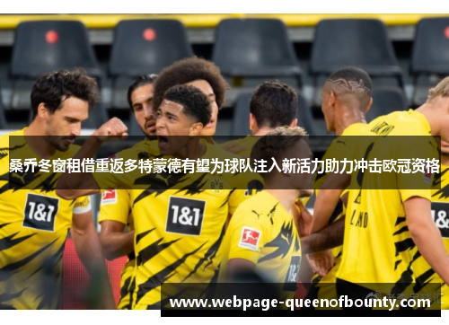 桑乔冬窗租借重返多特蒙德有望为球队注入新活力助力冲击欧冠资格